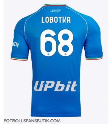 SSC Napoli Stanislav Lobotka #68 Replika Hemmatröja 2023-24 Kortärmad